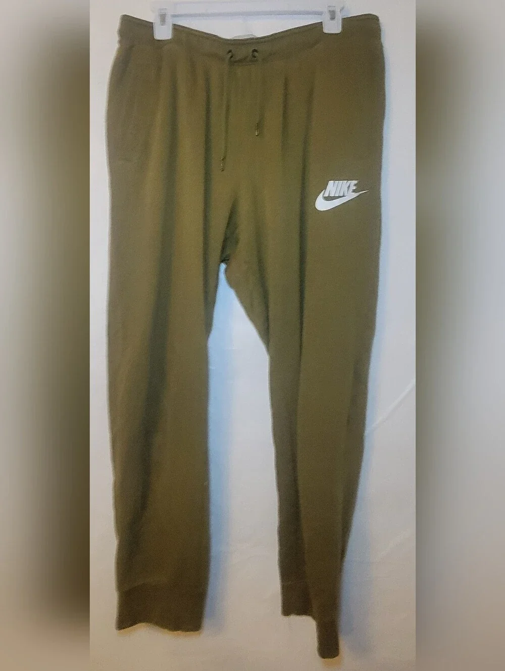 Nike Kids Olive Jogger Pants with White Logo